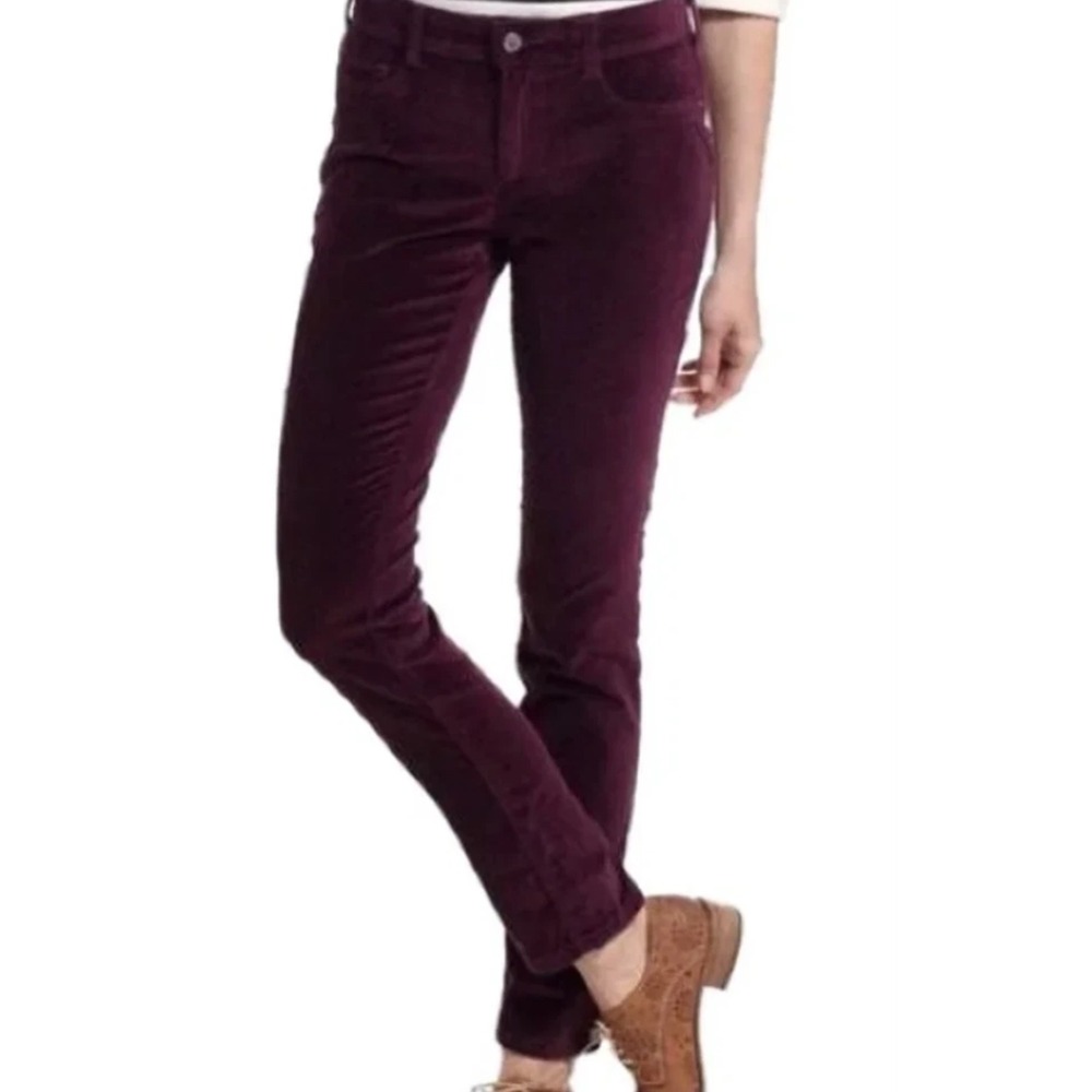 Pilcro Plum Corduroy Trousers